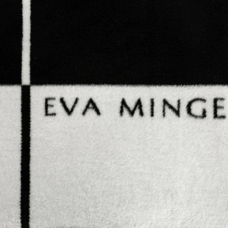 EVA MINGE - designerski KOC PREMIUM - 220x240 biało czarny