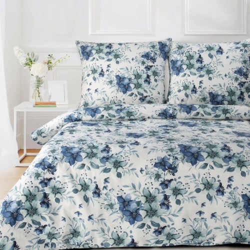 dwustronny komplet Pościeli - SPRING - 160x200 bawełna satynowa