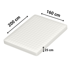 Prześcieradło Jersey - wysoka gramatura - 160x200 białe z gumką