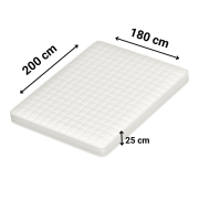 Prześcieradło Jersey - PREMIUM - 180x200 -grube 160 g/m² krem z gumką