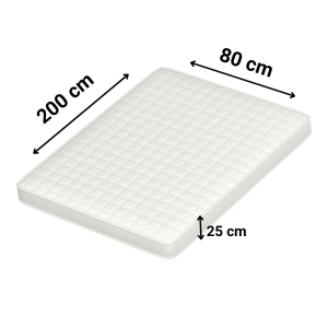 Prześcieradło Jersey - PREMIUM - 80x200cm - grube 160 g/m² BEŻ z gumką