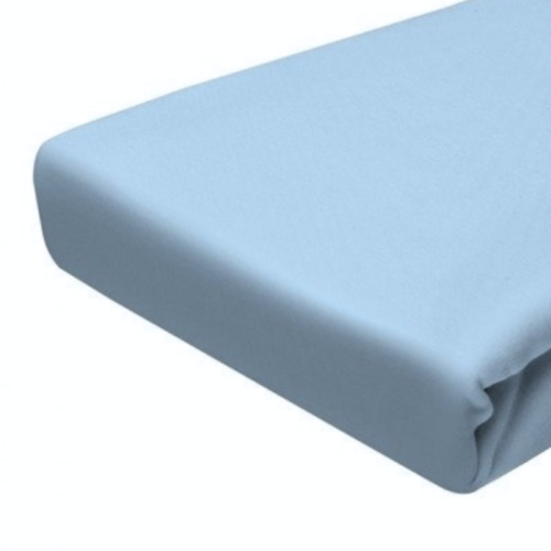 Prześcieradło Jersey - PREMIUM - 80x200cm - grube 160 g/m²NIEBIESKI z gumką