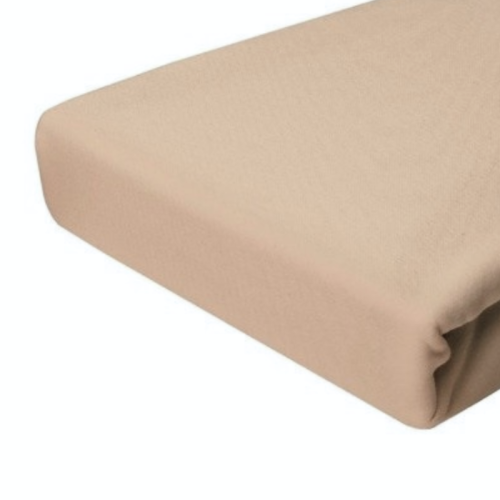 Prześcieradło Jersey - PREMIUM - 120x200cm - grube 160 g/m² beż z gumką