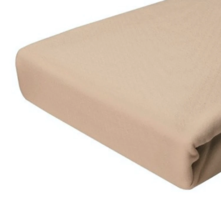 Prześcieradło Jersey - PREMIUM - 120x200cm - grube 160 g/m² beż z gumką