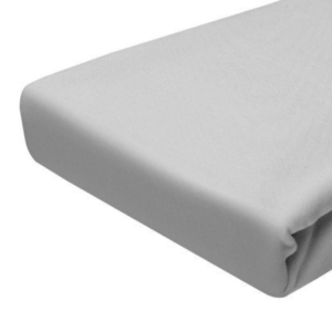 Prześcieradło Jersey - PREMIUM - 180x200 -grube 160 g/m² szary z gumką