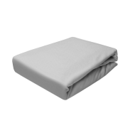 Prześcieradło Jersey - PREMIUM - 180x200 -grube 160 g/m² szary z gumką