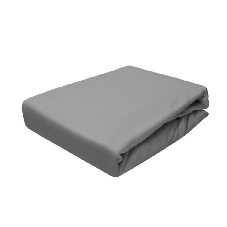 Prześcieradło Jersey - PREMIUM - 180x200 -grube 160 g/m² grafit z gumką