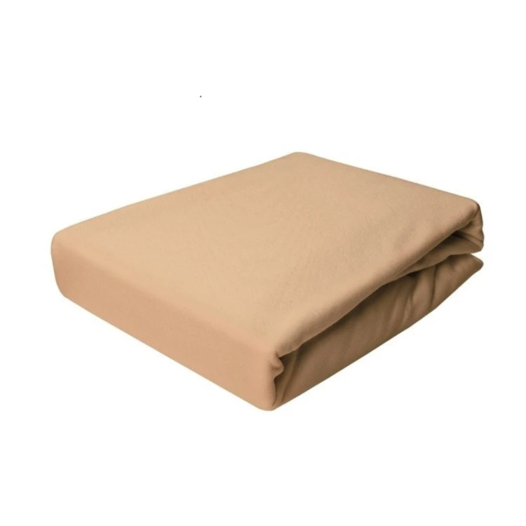 Prześcieradło Jersey - PREMIUM - 180x200 -grube 160 g Beż z gumką