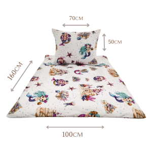 KOMPLET POŚCIELI - ARIEL - 100x160 - 100% BAWEŁNA na zamek