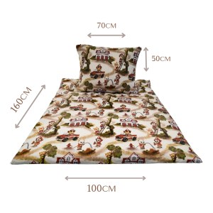 KOMPLET POŚCIELI - STRAŻAK - 100x160 - 100% BAWEŁNA na zamek