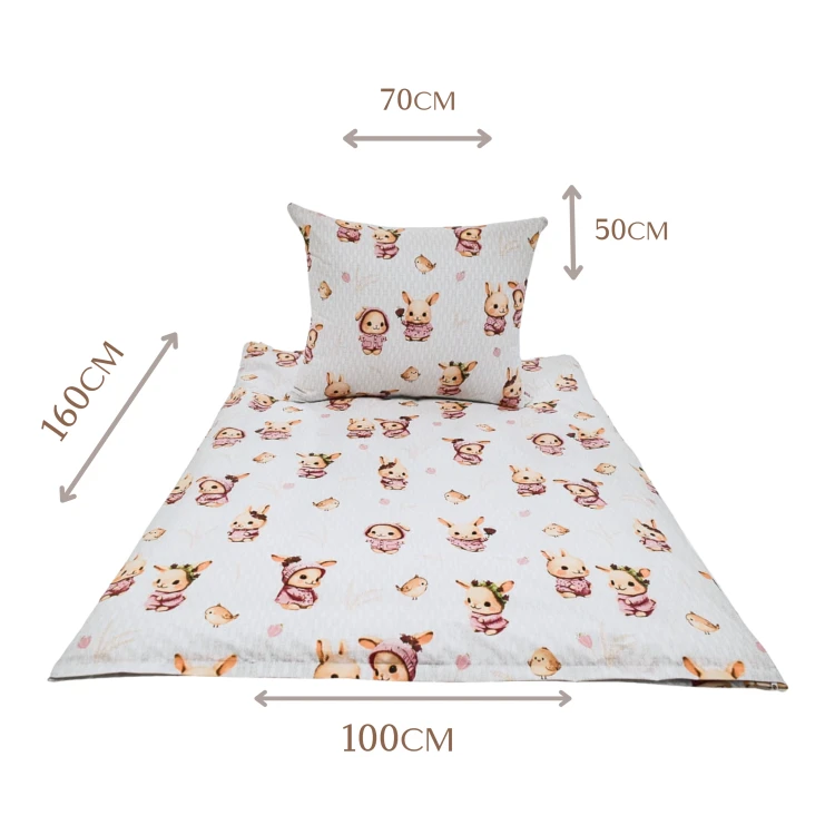 KOMPLET POŚCIELI - PRZYTULAS - 100x160 - 100% BAWEŁNA na zamek