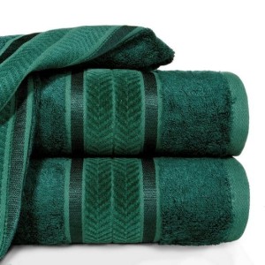 Ręcznik z BAMBUSEM 50x90 BUTELOWA ZIELEŃ - PREMIUM