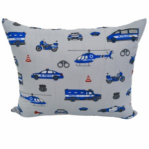 KOMPLET POŚCIELI - POLICJA szara - 100x160 - 100% BAWEŁNA na zamek