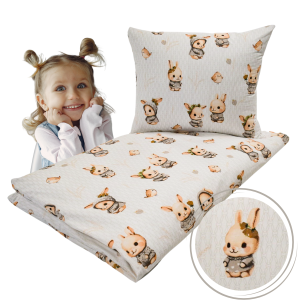 KOMPLET POŚCIELI - PRZYTULAS - 100x160 - 100% BAWEŁNA na zamek