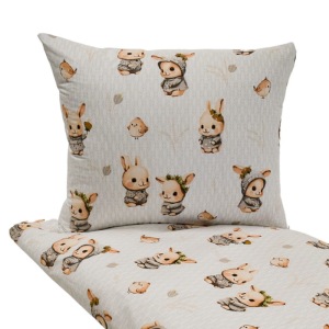 KOMPLET POŚCIELI - PRZYTULAS - 100x160 - 100% BAWEŁNA na zamek