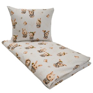 KOMPLET POŚCIELI - PRZYTULAS - 100x160 - 100% BAWEŁNA na zamek