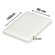 Prześcieradło Jersey - PREMIUM - 80x160cm - grube 160 g BIAŁE z gumką