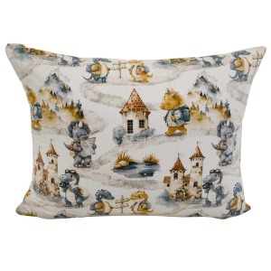 KOMPLET POŚCIELI - DINUŚ PODRÓŻNIK - 100x160+50x60 - 100% BAWEŁNA na zamek