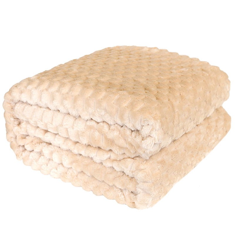 Puszysty Koc super soft - 160x200 cm beż