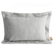 Poszewka dekoracyjna EVA MINGE z logo - 40x60 cm srebrny