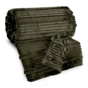 Puszysty Koc CINDY super soft 3D - 150x200 cm oliwka