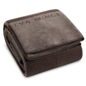 EVA MINGE - designerski KOC PREMIUM - 220x240 brąz + ciemny beż