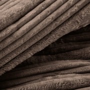 Puszysty Koc 3D super soft - NINA - 150x200 cm ciemny beż