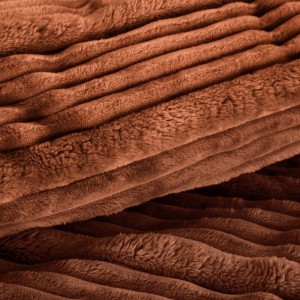 Puszysty Koc 3D super soft - NINA - 150x200 cm cegła