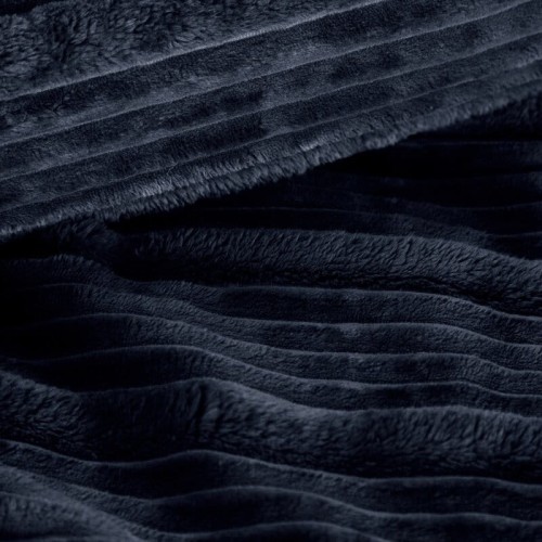 Puszysty Koc 3D super soft - NINA - 150x200 cm granatowy