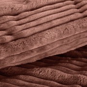 Puszysty Koc 3D super soft - NINA - 150x200 cm mocha