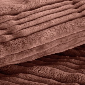 Puszysty Koc 3D super soft - NINA - 150x200 cm mocha