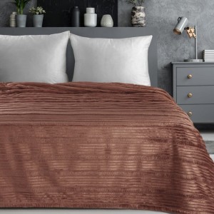 Puszysty Koc 3D super soft - NINA - 150x200 cm mocha