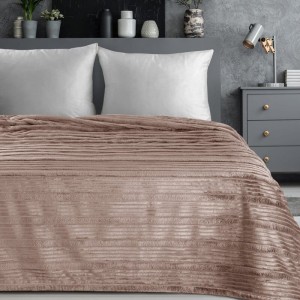 Puszysty Koc 3D super soft - NINA - 150x200 cm pudrowy