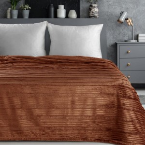 Puszysty Koc 3D super soft - NINA - 150x200 cm cegła