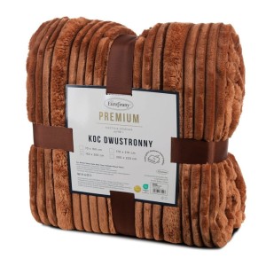 Puszysty Koc 3D super soft - NINA - 150x200 cm cegła