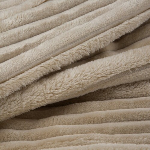 Puszysty Koc 3D super soft - NINA - 200x220 cm krem