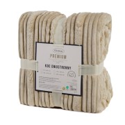 Puszysty Koc 3D super soft - NINA - 200x220 cm krem