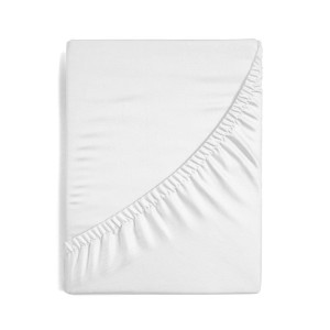 Prześcieradło EUROFIRANY - BIAŁE 180x200 z 100% bawełny satynowej z gumką