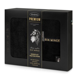 Komplet wyjątkowych ręczników - EVA MINGE - haft - w eleganckim pudełku 3 szt