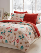 pościel świąteczna dwustronna piernik ciastek 220x200 komplet 100% bawełna