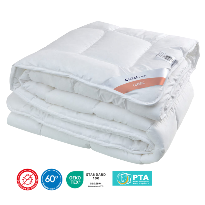 Kołdra - antyalergiczna - 160x200 cm całoroczna classic biała