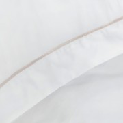 Pościel biała z elegancką lamówką 160x200cm 100% bawełna