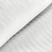 KOMPLET POŚCIELI - adamaszek satynowy - 160x200 NA ZAMEK biała