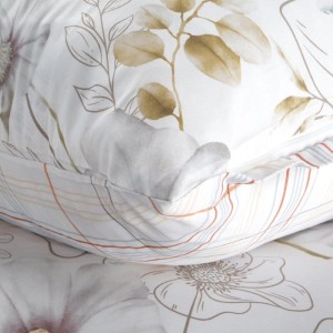 pościel dwustronna - LEA - komplet 160x200 - na zamek bez prasowania