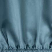 Prześcieradło EUROFIRANY - niebieski - 140x200 z 100% bawełny satynowej z gumką