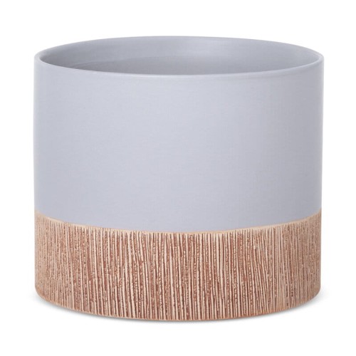 Ceramiczna doniczka z otworem odpływowym ∅18 cm – nowoczesna osłonka w naturalnym stylu