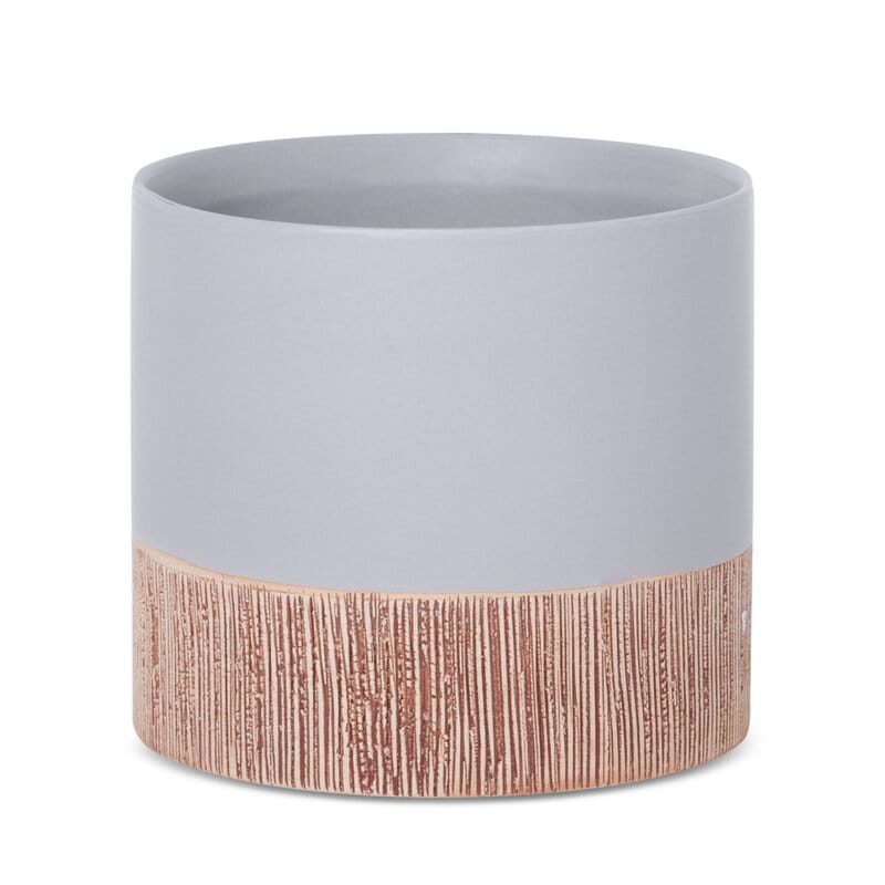 Ceramiczna doniczka z otworem odpływowym ∅ 13 cm – nowoczesna osłonka w naturalnym stylu