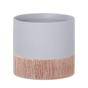 Ceramiczna doniczka z otworem odpływowym ∅ 13 cm – nowoczesna osłonka w naturalnym stylu