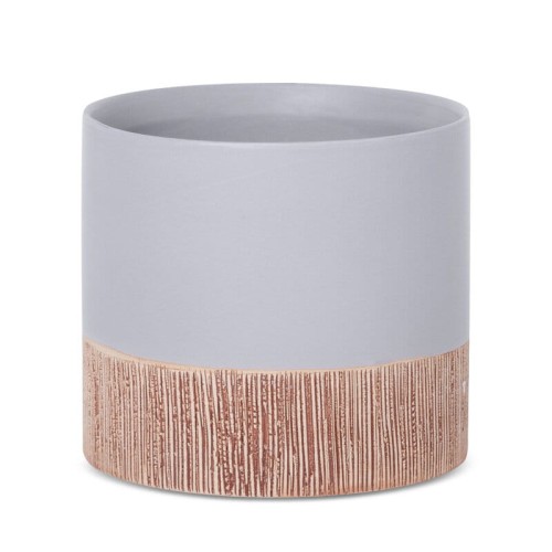 Ceramiczna doniczka z otworem odpływowym ∅ 13 cm – nowoczesna osłonka w naturalnym stylu