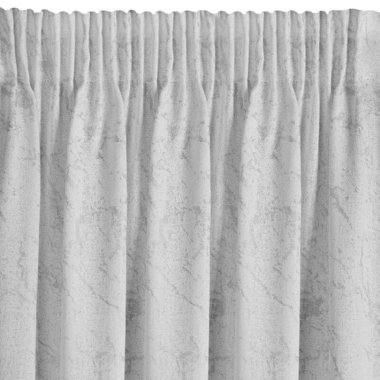 Zasłona gotowa 140 × 270 cm marmurek – elegancka zasłona dekoracyjna z taśmą